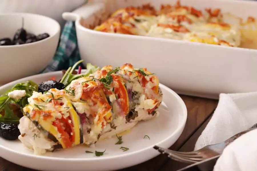 The Best Greek Stuffed Chicken