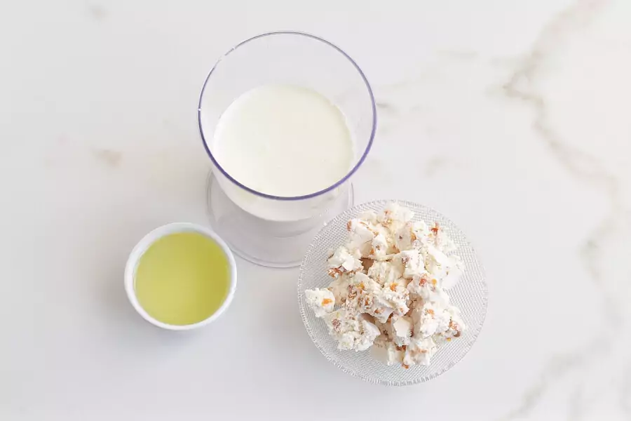 Ingredients for Torrone Semifreddo