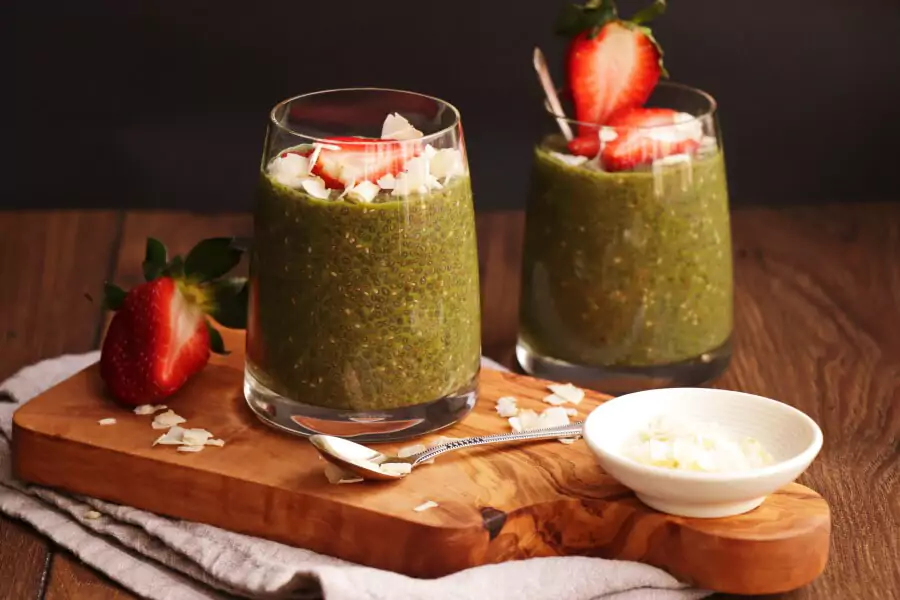 Vegan Matcha Chia Pudding