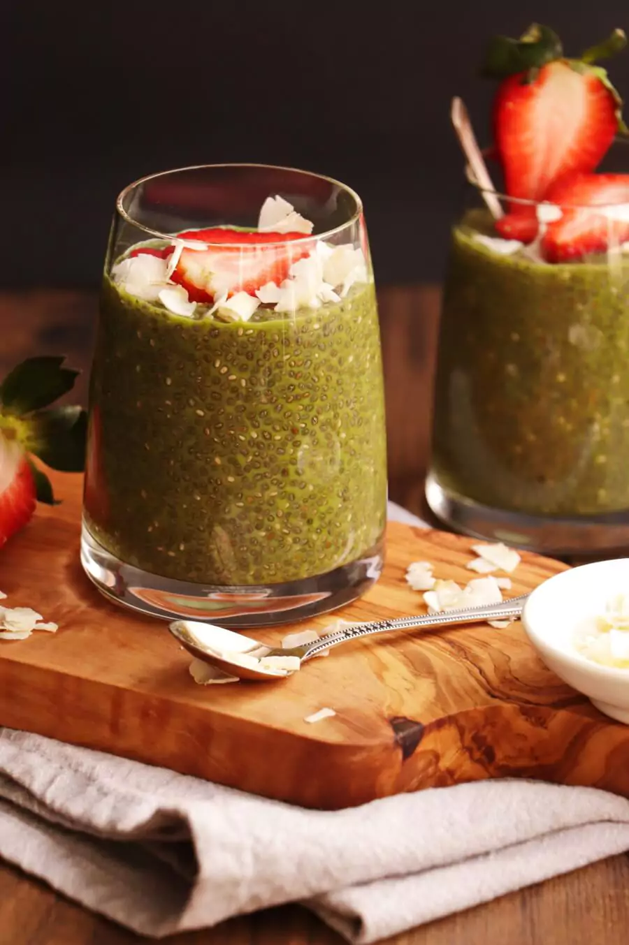 Vegan Matcha Chia Pudding