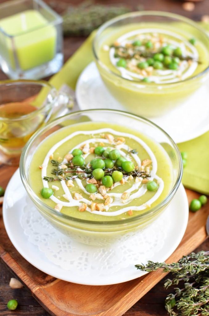 Green vegan soup