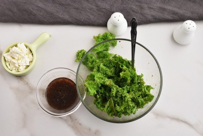 Step 5 - Warm Kale and Caramelized Mushroom Salad