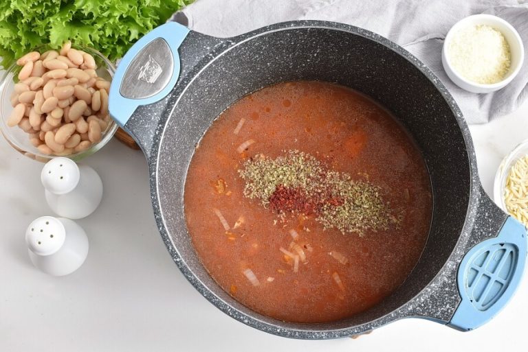 Step 2 - White Bean Soup with Escarole