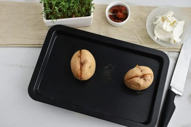 Step 3 - Cream Cheese Jacket Potato