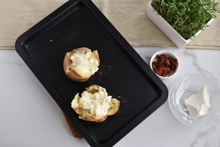 Step 6 - Cream Cheese Jacket Potato