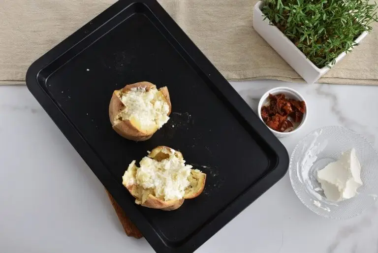 Step 6 - Cream Cheese Jacket Potato