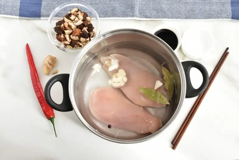 Step 1 - Brothy Poached Chicken with Mushrooms
