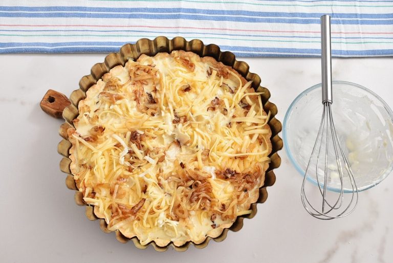 Step 9 - Cheese Board & Onion Tart
