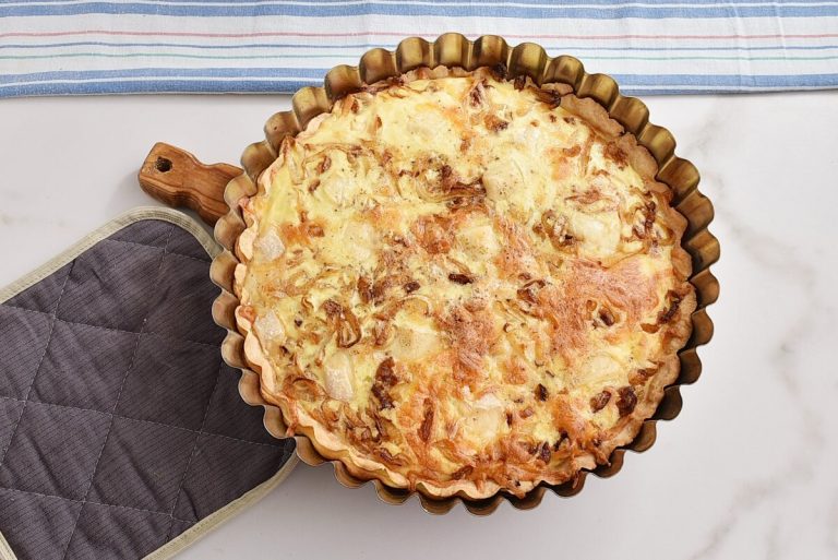 Step 10 - Cheese Board & Onion Tart