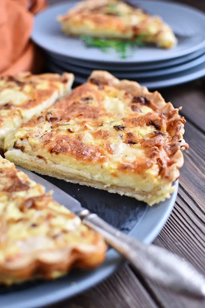 Cheese Board & Onion Tart