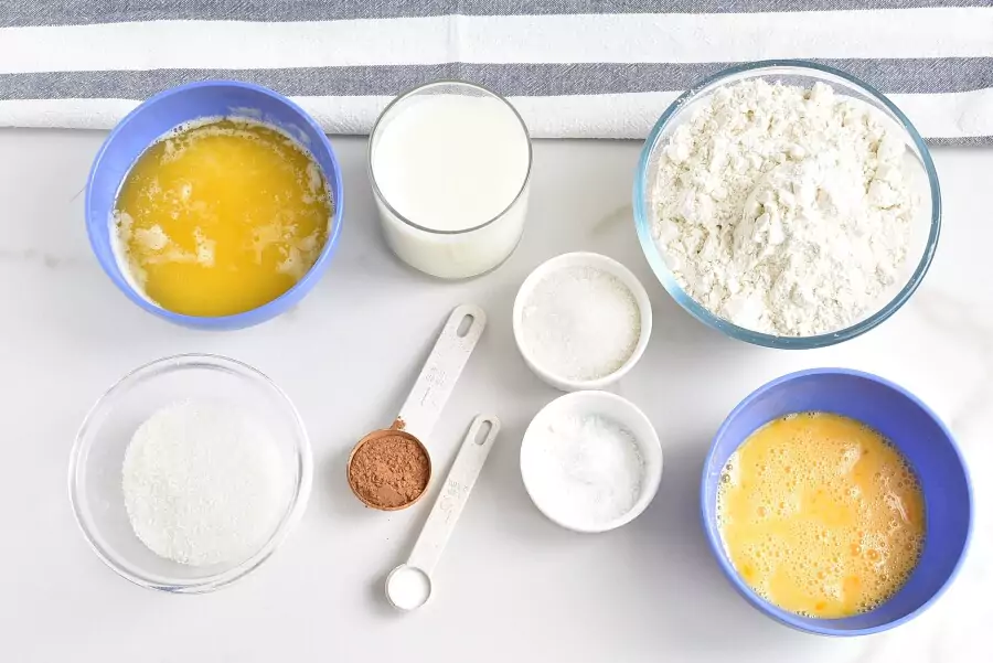 Ingredients for Churro Waffles