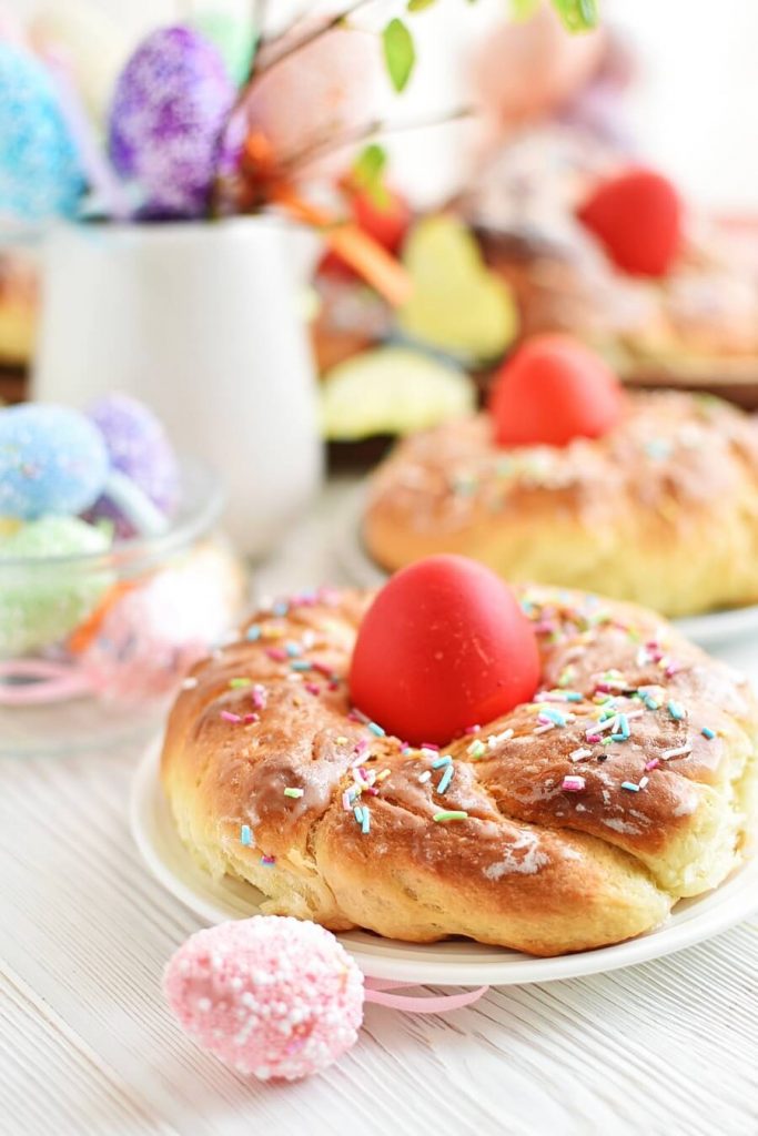 Easter Bread with Sprinkles