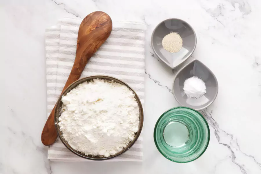 Ingredients for Easy Classic No Knead Bread