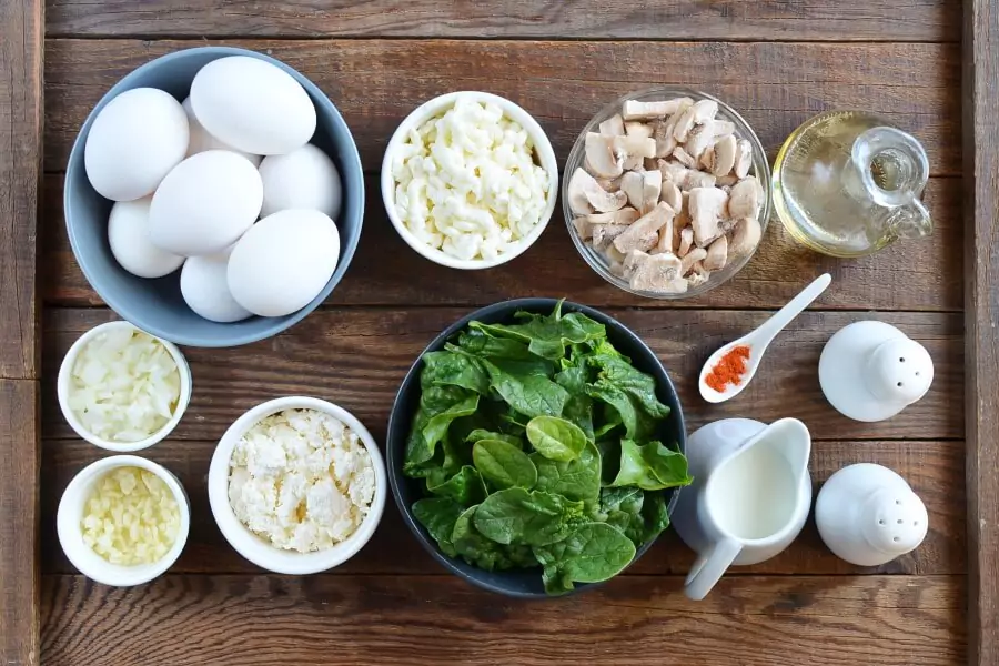 Ingredients for Easy Frittata