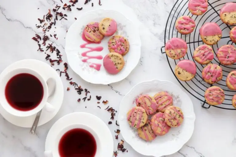 Step 16 - Glazed Hibiscus Shortbread Cookies