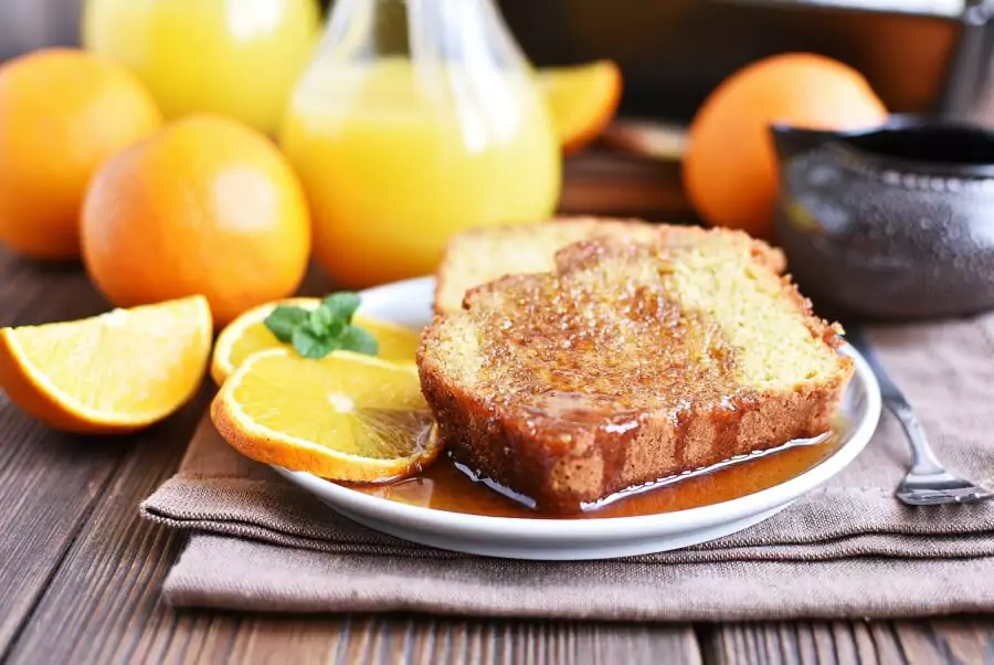 Gluten Free Orange Drizzle Cake