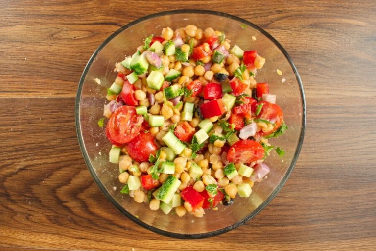 Step 2 - Greek Chickpea Salad