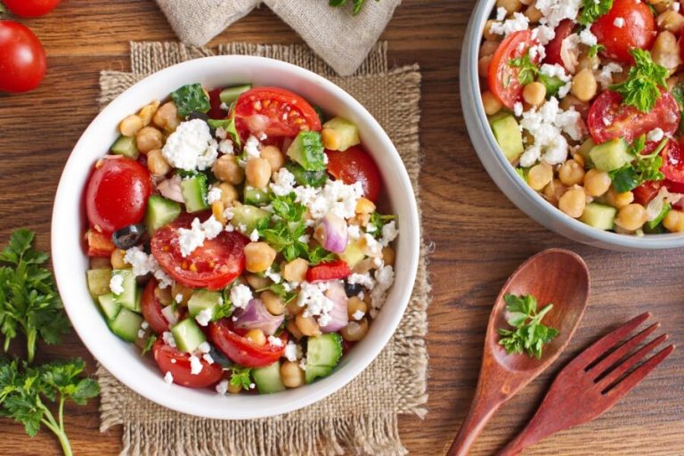 Step 3 - Greek Chickpea Salad
