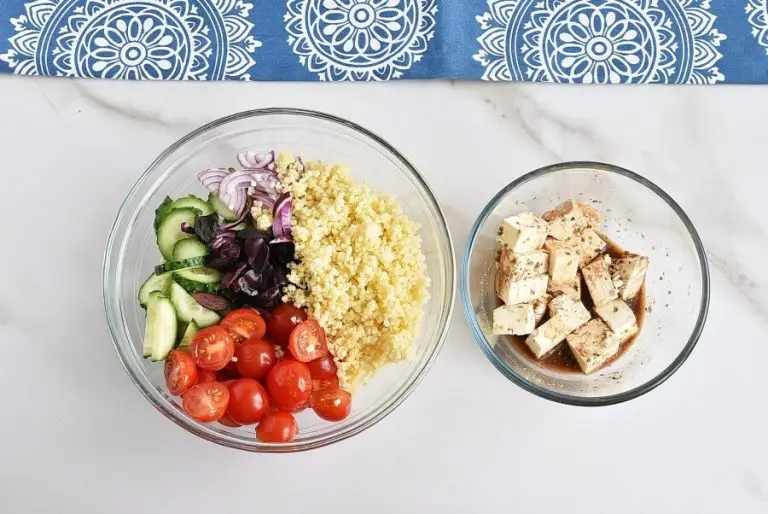 Step 4 - Greek Millet with Tofu Feta