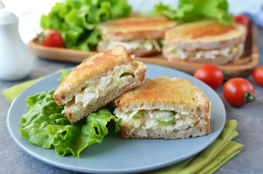 Grilled Chicken and Apple Sandwiches