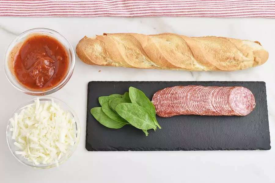 Ingredients for Hasselback Pizza Bread