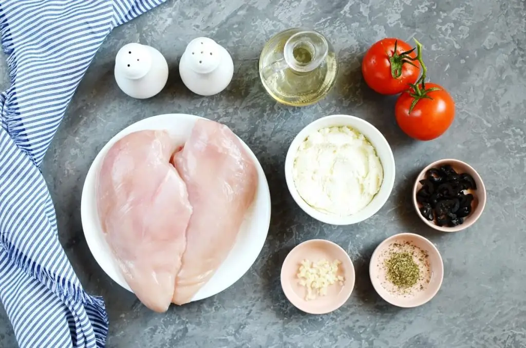 Ingredients for Italian Stuffed Chicken