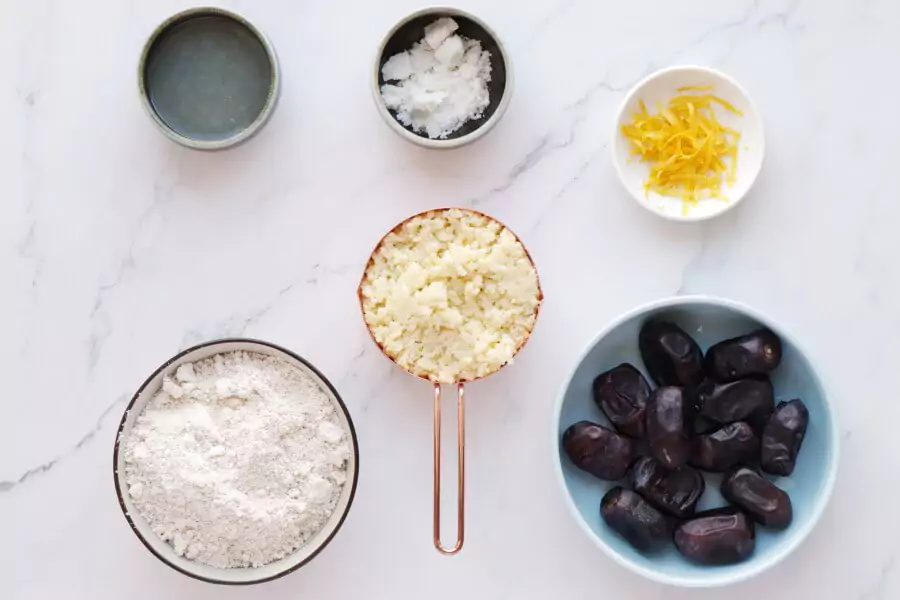 Ingredients for Lemon Millet Bliss Balls