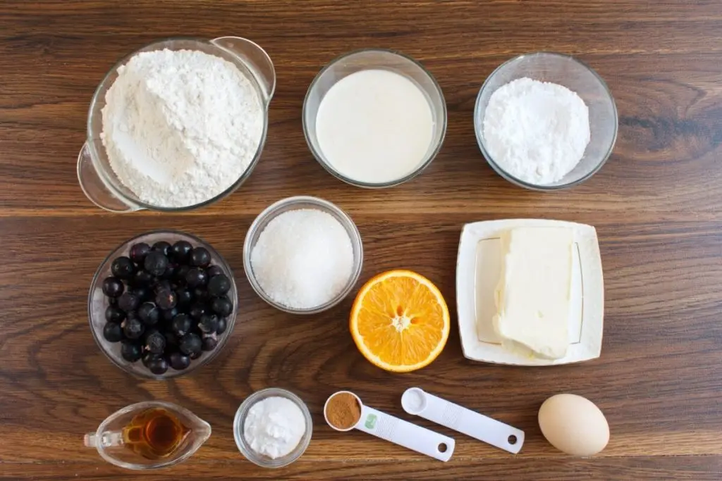 Ingredients for Master Scones Recipe