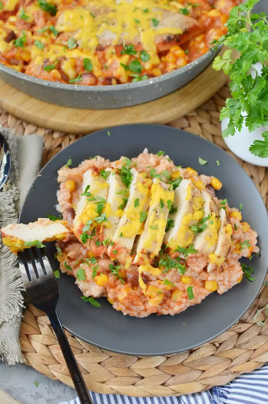 Mexican Chicken Salsa Casserole