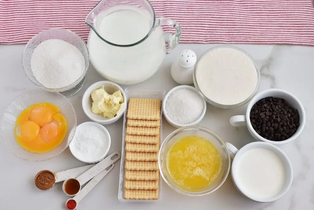 Ingredients for Mexican Hot Chocolate Pie