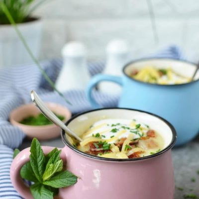 Microwave Potato Soup Recipe-How To Make Microwave Potato Soup-Delicious Microwave Potato Soup