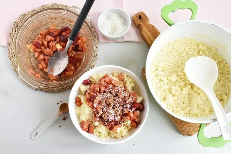 Step 3 - Millet Porridge with Cranberries and Quince