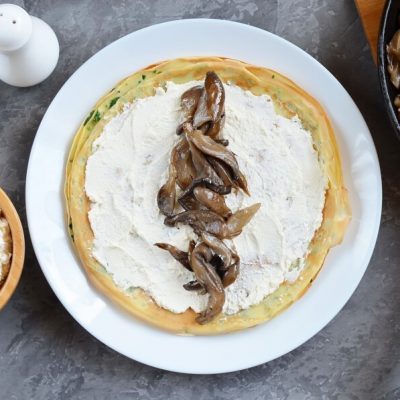 Pea Shoot Pancakes with Oyster Mushrooms recipe - step 8