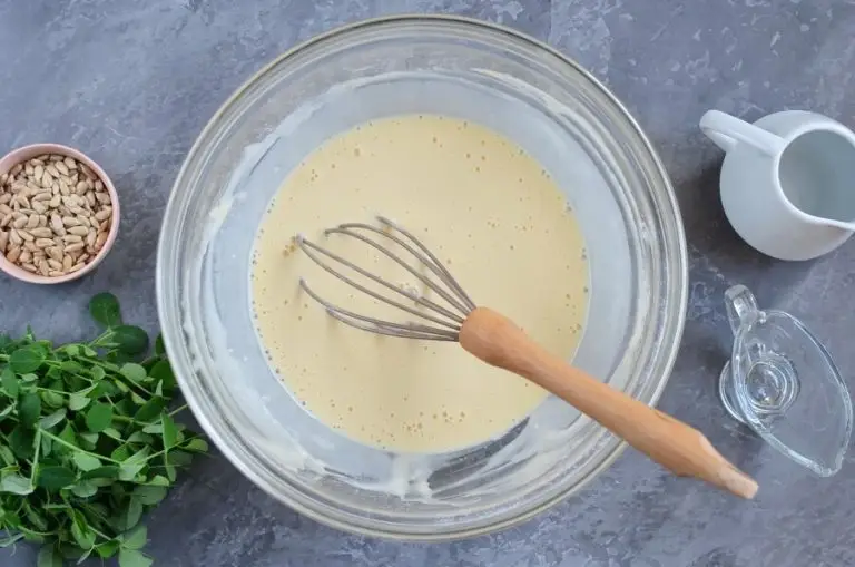 Step 2 - Pea Shoot Pancakes with Oyster Mushrooms