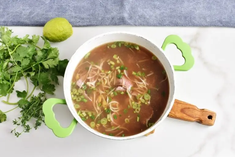 Step 4 - Pho Bo with Microgreens