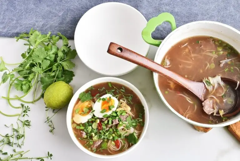 Step 5 - Pho Bo with Microgreens