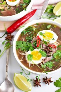 Pho Bo with Microgreens