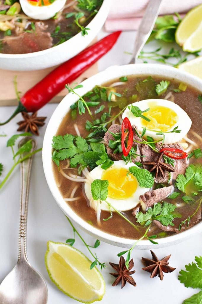 Hearty beef broth