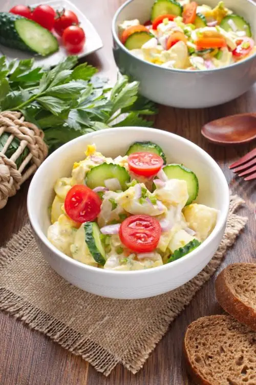 Picnic Potato Salad with Eggs