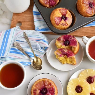 Pineapple Upside-Down Cupcakes Recipes–Homemade Pineapple Upside-Down Cupcakes – Delicious Pineapple Upside-Down Cupcakes