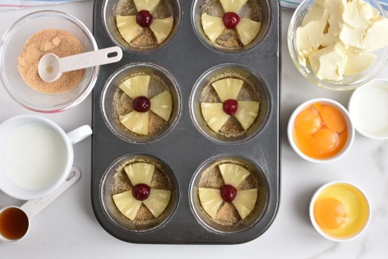 Step 6 - Pineapple Upside-Down Cupcakes