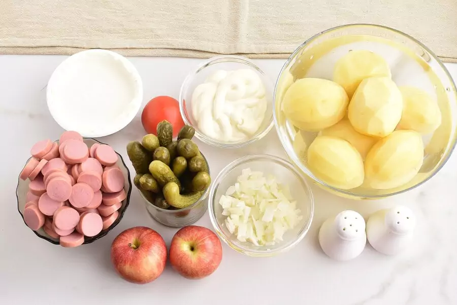 Ingredients for Potato Salad Cake