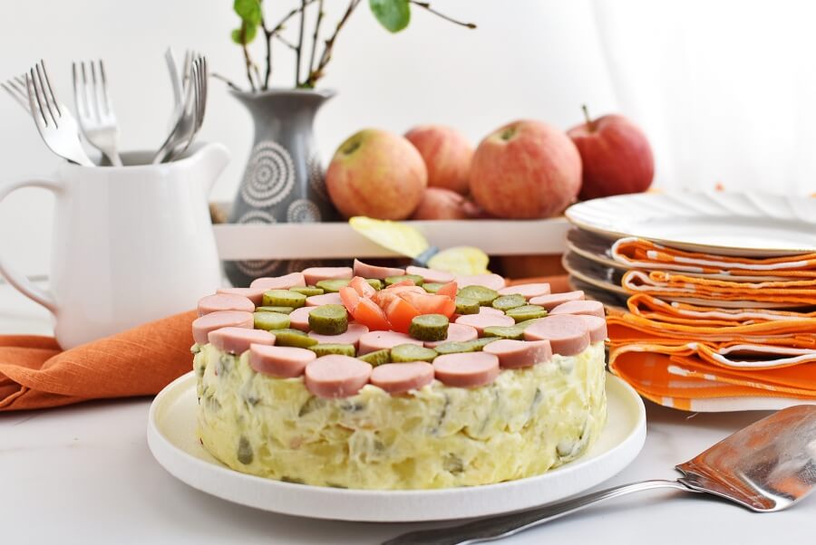 Potato Salad Cake Recipes–Homemade Potato Salad Cake–Easy Potato Salad Cake