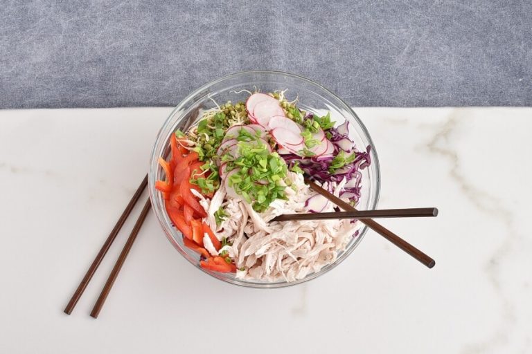 Step 2 - Red Cabbage Salad with Shredded Chicken