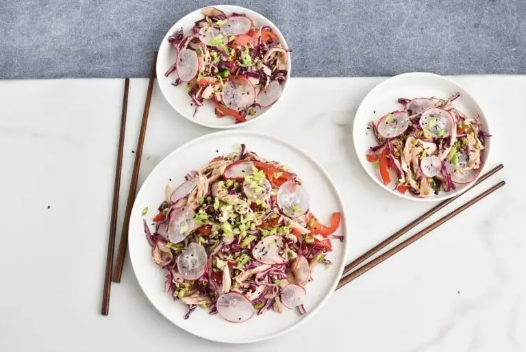 Step 4 - Red Cabbage Salad with Shredded Chicken