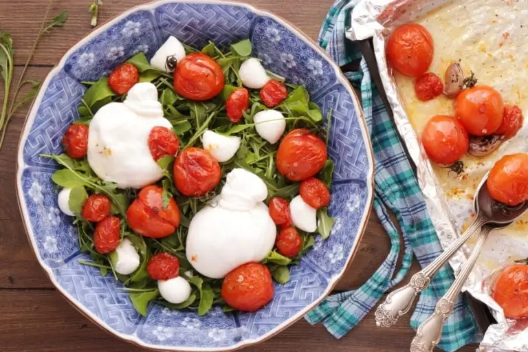 Step 4 - Roasted Tomato and Burrata Caprese Salad