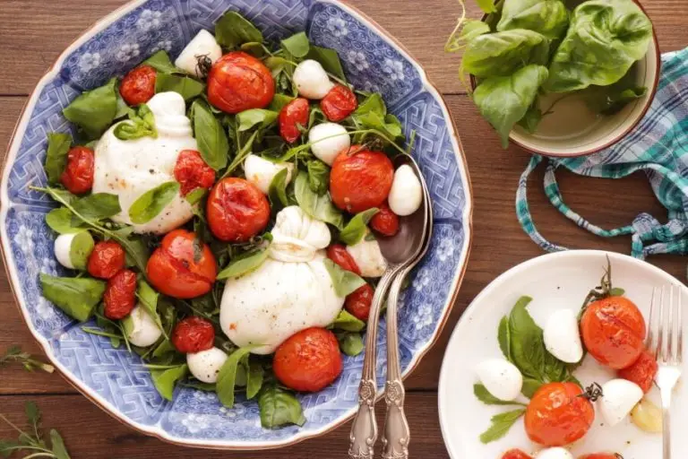 Step 6 - Roasted Tomato and Burrata Caprese Salad
