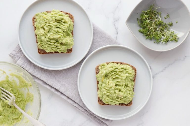 Step 4 - Salad Cress Avocado and Chickpea Open Sandwich