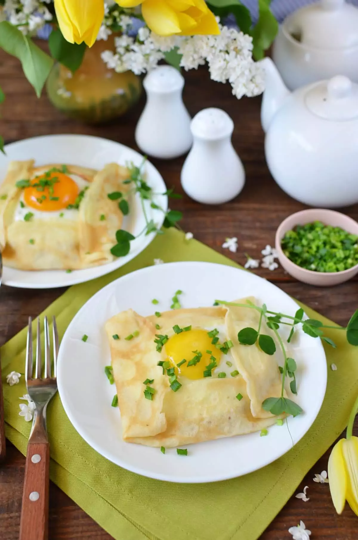 Savory Breakfast Crepe Pockets
