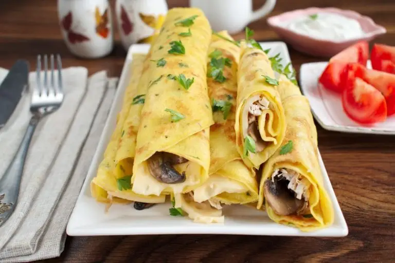 Step 9 - Savory Crepes with Turkey & Mushroom